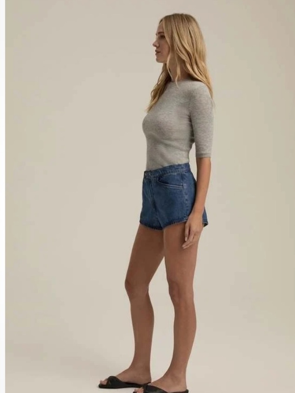 Favorite Daughter High-Rise Denim Short Shorts in Los Angeles